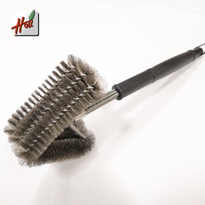 BBQ Cleaning Stainless Steel Brush for Party or Kitchen with triangle head