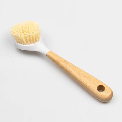 HOU solid wood cleaning brush, pot and pan cleaning brush, kitchen cleaning brush.