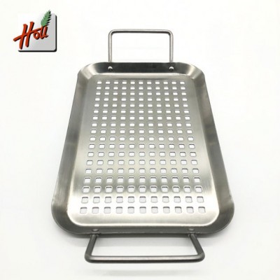 Stock/Rapid Transportation/innovative products stainless steel bbq pan with handle